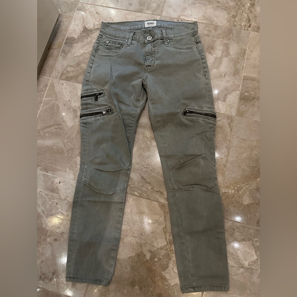 Gray Hudson Pants with Zipper details